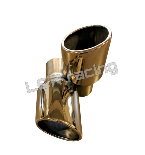 Universal Exhaust Tip Stainless Steel Carbon Titanium Black