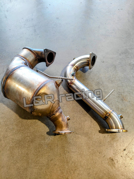 Tubo rimozione FAP downpipe defap Audi a5 a4 q5 2.7 3.0 tdi versione corta