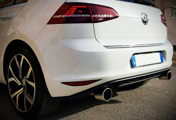 Silenced exhaust terminal Golf 5 6 7 8 GTI duplex